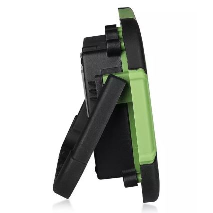 Επαναφορτιζόμενος προβολέας LED SAMSUNG CHIP LED/10W/3,7V IP44 4000K 3600 mAh πράσινο