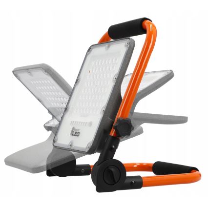 Επαναφορτιζόμενος προβολέας LED με βάση LED/50W/3,2V 4500K 5000 mAh IP65 πορτοκαλί