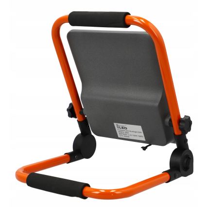 Επαναφορτιζόμενος προβολέας LED με βάση LED/50W/3,2V 4500K 5000 mAh IP65 πορτοκαλί