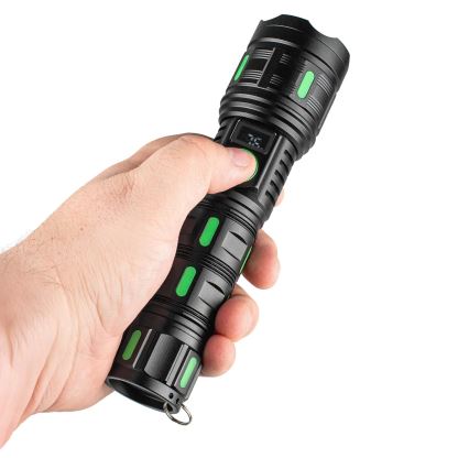 Ρυθμιζόμενος επαναφορτιζόμενος φακός LED με λειτουργία powerbank LED/20W/5V IP44 1200 lm 5000 mAh