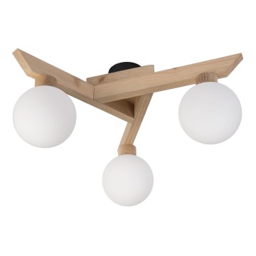 Επιφανειακό φωτιστικό οροφής ANTONIO 3xG9/5W/230V δρυς/λευκό