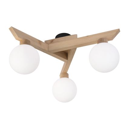 Επιφανειακό φωτιστικό οροφής ANTONIO 3xG9/5W/230V δρυς/λευκό