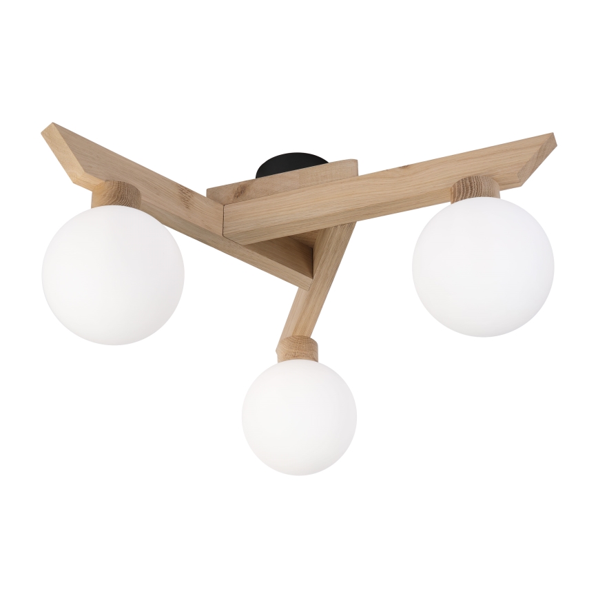 Επιφανειακό φωτιστικό οροφής ANTONIO 3xG9/5W/230V δρυς/λευκό