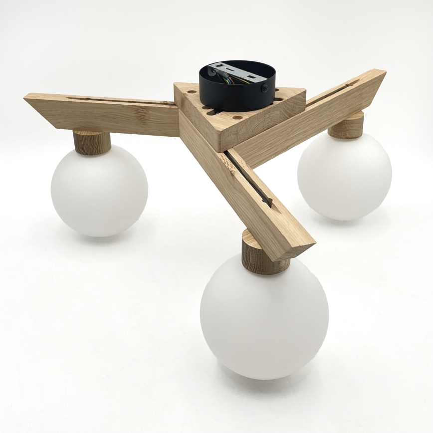 Επιφανειακό φωτιστικό οροφής ANTONIO 3xG9/5W/230V δρυς/λευκό