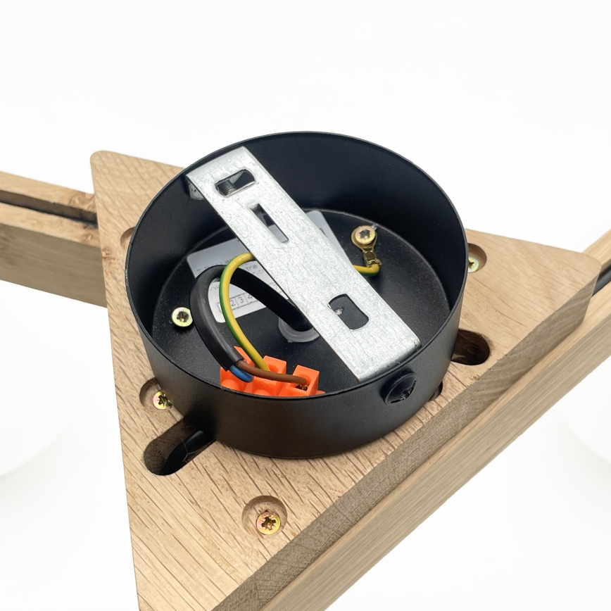 Επιφανειακό φωτιστικό οροφής ANTONIO 3xG9/5W/230V δρυς/λευκό