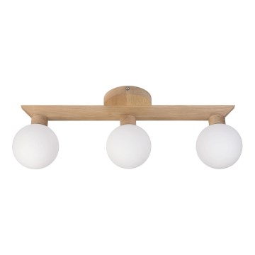 Επιφανειακό φωτιστικό οροφής ANTONIO 3xG9/5W/230V δρυς/λευκό