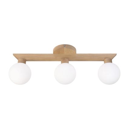 Επιφανειακό φωτιστικό οροφής ANTONIO 3xG9/5W/230V δρυς/λευκό