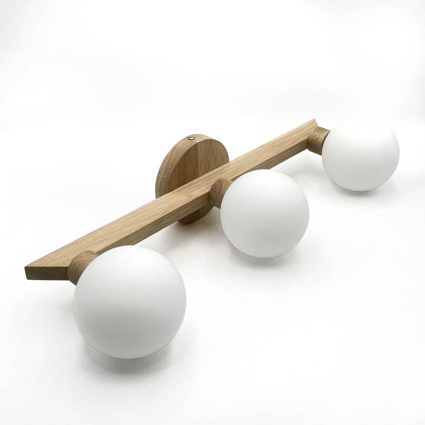 Επιφανειακό φωτιστικό οροφής ANTONIO 3xG9/5W/230V δρυς/λευκό