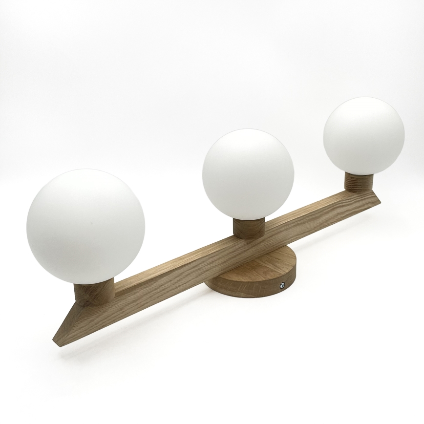 Επιφανειακό φωτιστικό οροφής ANTONIO 3xG9/5W/230V δρυς/λευκό