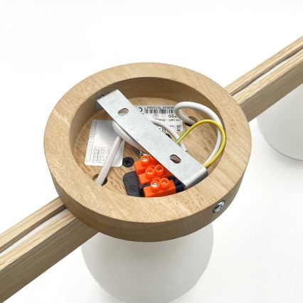 Επιφανειακό φωτιστικό οροφής ANTONIO 3xG9/5W/230V δρυς/λευκό