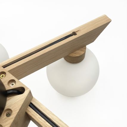 Επιφανειακό φωτιστικό οροφής ANTONIO 5xG9/5W/230V δρυς/λευκό