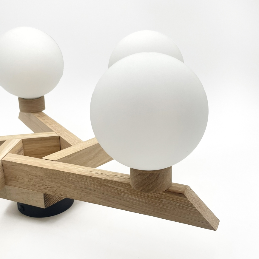 Επιφανειακό φωτιστικό οροφής ANTONIO 5xG9/5W/230V δρυς/λευκό