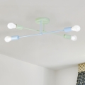 Επιφανειακό φωτιστικό οροφής CAMBRIDGE 4xE27/15W/230V πράσινο/μπλε