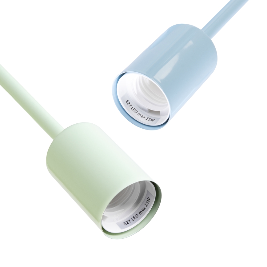 Επιφανειακό φωτιστικό οροφής CAMBRIDGE 4xE27/15W/230V πράσινο/μπλε