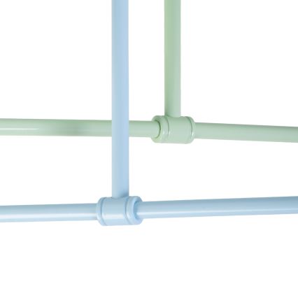 Επιφανειακό φωτιστικό οροφής CAMBRIDGE 4xE27/15W/230V πράσινο/μπλε