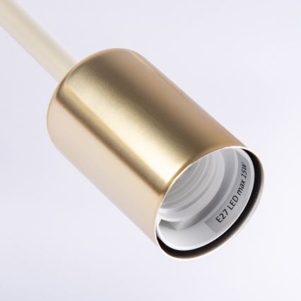 Επιφανειακό φωτιστικό οροφής CAMBRIDGE 6xE27/15W/230V μπρούτζινο/λευκό