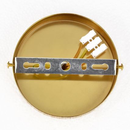 Επιφανειακό φωτιστικό οροφής CRISTAL 5xE14/10W/230V Ø 38 εκ. μαύρο/χρυσό