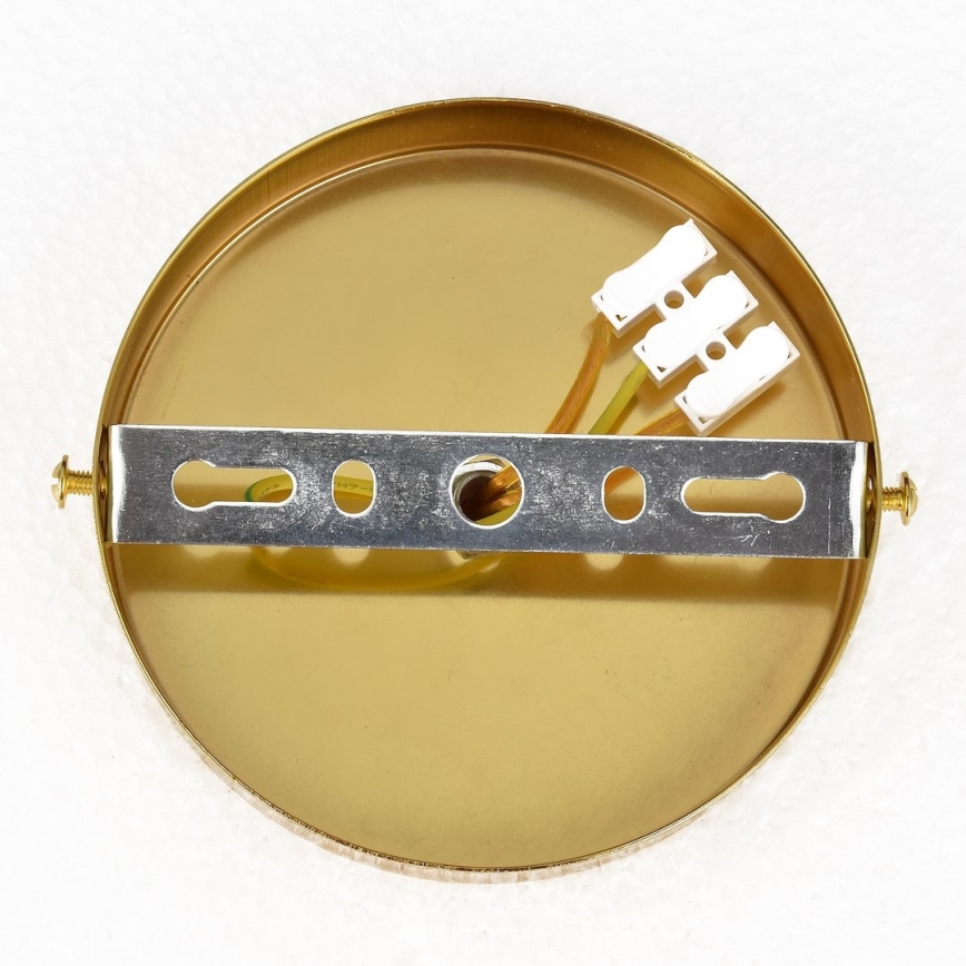 Επιφανειακό φωτιστικό οροφής CRISTAL 5xE14/10W/230V Ø 38 εκ. μαύρο/χρυσό
