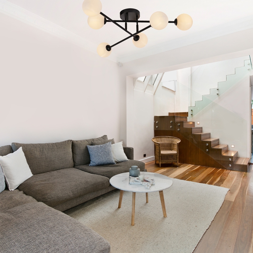 Επιφανειακό φωτιστικό οροφής DORADO 6xG9/28W/230V μαύρο