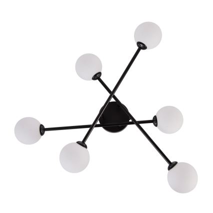 Επιφανειακό φωτιστικό οροφής DORADO 6xG9/28W/230V μαύρο