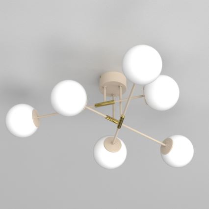 Επιφανειακό φωτιστικό οροφής GLAME 6xE27/15W/230V