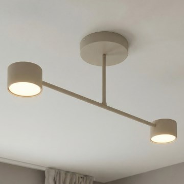 Επιφανειακό φωτιστικό οροφής HALO 2xGX53/10W/230V μπεζ