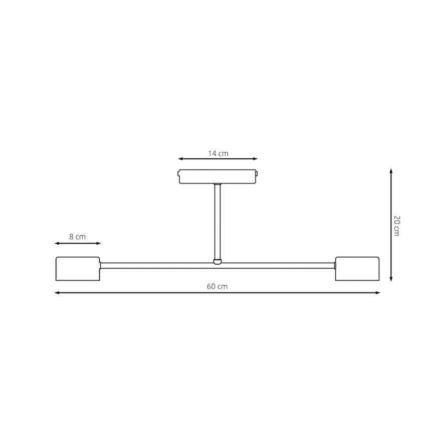 Επιφανειακό φωτιστικό οροφής HALO 2xGX53/10W/230V μπεζ
