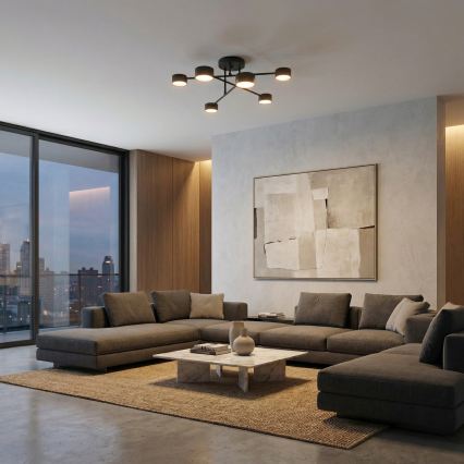 Επιφανειακό φωτιστικό οροφής HALO 6xGX53/10W/230V μαύρο