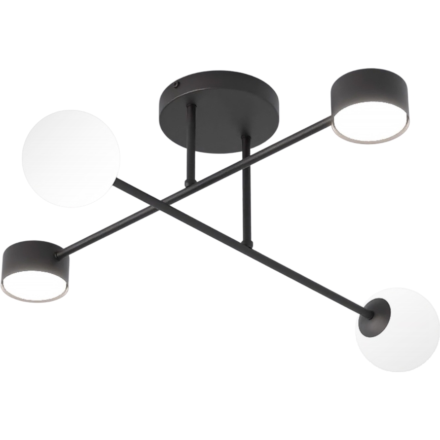 Επιφανειακό φωτιστικό οροφής HOLON 2xG9/8W/230V + 2xGX53/12W μαύρο