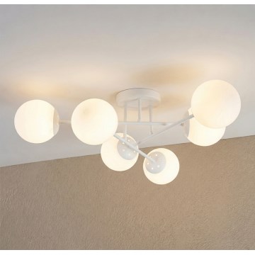 Επιφανειακό φωτιστικό οροφής MALENA 6xE14/5W/230V λευκό