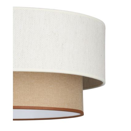 Επιφανειακό φωτιστικό οροφής NATIA 1xE27/60W/230V λευκό/καφέ