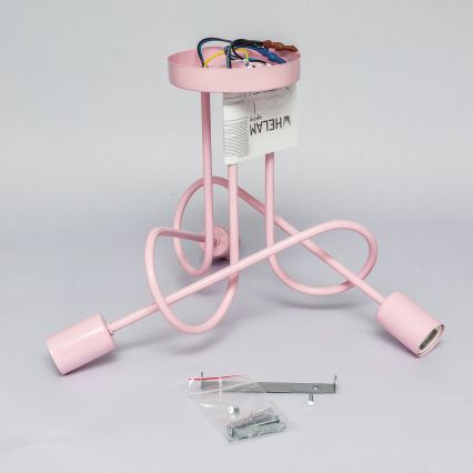 Επιφανειακό φωτιστικό οροφής OXFORD 3xE27/15W/230V ροζ