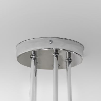 Επιφανειακό φωτιστικό οροφής OXFORD 5xE27/15W/230V γυαλιστερό χρώμιο