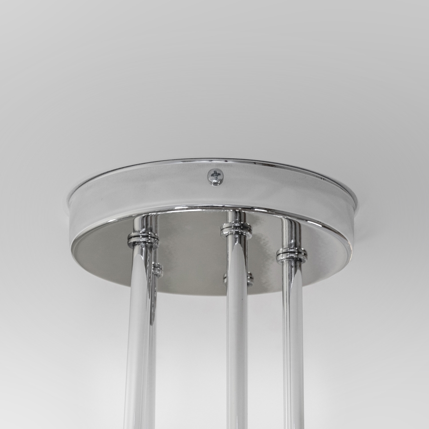 Επιφανειακό φωτιστικό οροφής OXFORD 5xE27/15W/230V γυαλιστερό χρώμιο