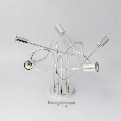 Επιφανειακό φωτιστικό οροφής OXFORD 5xE27/15W/230V γυαλιστερό χρώμιο