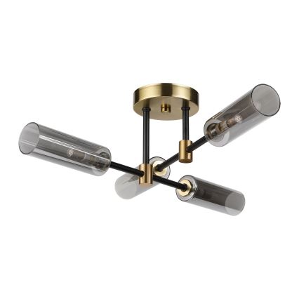 Επιφανειακό φωτιστικό οροφής TESSA 4xG9/8W/230V μπρούτζινο/καπνιστό μαύρο