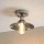 Επιφανειακό φωτιστικό οροφής TRISH 1xE27/15W/230V γυαλιστερό χρώμιο/καπνιστό μαύρο