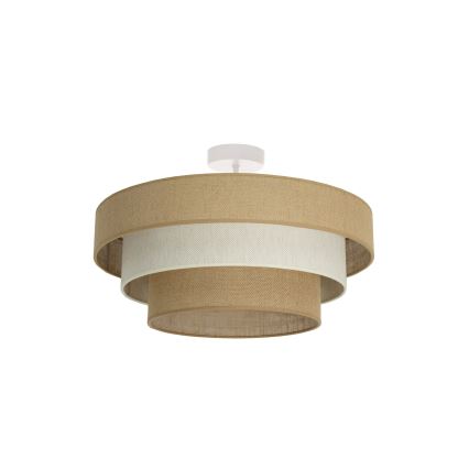 Επιφανειακό φωτιστικό οροφής WENTA 1xE27/60W/230V Ø 50 cm τζούτα/εκρού