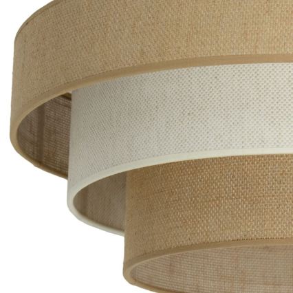 Επιφανειακό φωτιστικό οροφής WENTA 1xE27/60W/230V Ø 50 cm τζούτα/εκρού