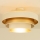Επιφανειακό φωτιστικό οροφής WENTA 1xE27/60W/230V Ø 50 cm μπεζ/χρυσό
