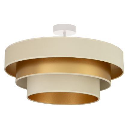 Επιφανειακό φωτιστικό οροφής WENTA 1xE27/60W/230V Ø 50 cm μπεζ/χρυσό