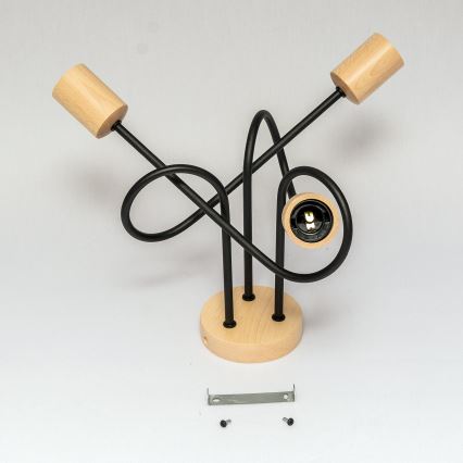 Επιφανειακός πολυέλαιος OXFORD 3xE27/15W/230V πεύκο/μαύρο