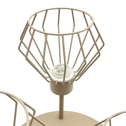 Επικαθήμενο φωτιστικό οροφής AUDREY 3xE27/15W/230V μπεζ