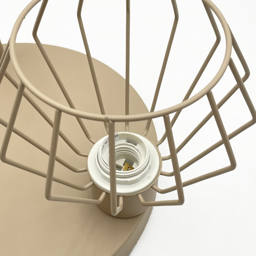 Επικαθήμενο φωτιστικό οροφής AUDREY 3xE27/15W/230V μπεζ