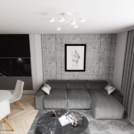 Επικαθήμενο φωτιστικό οροφής HALO 6xGX53/10W/230V λευκό