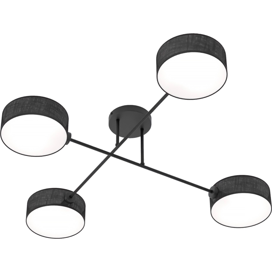 Επικαθήμενο φωτιστικό οροφής MAGA 4xE14/10W/230V, μαύρο