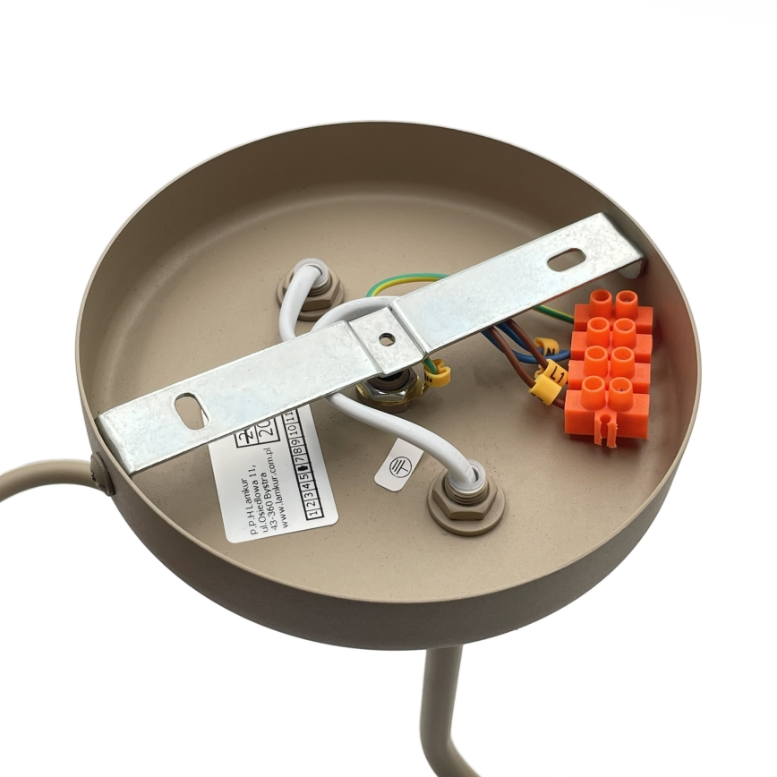 Επικαθήμενος πολυέλαιος CHARLIE 2xE27/15W/230V μπεζ