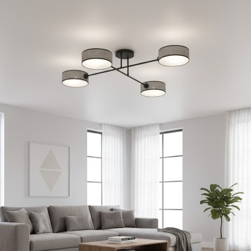 Επικολλητό φωτιστικό οροφής MAGA 4xE14/10W/230V γκρι