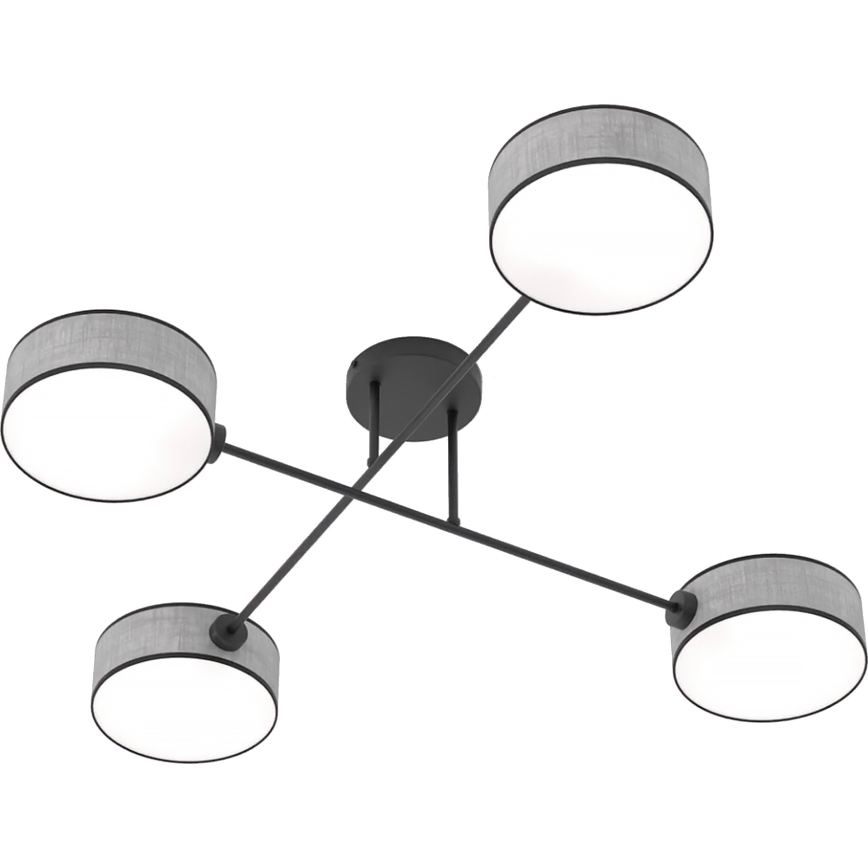 Επικολλητό φωτιστικό οροφής MAGA 4xE14/10W/230V γκρι