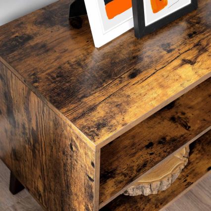 Έπιπλο τηλεόρασης BASTOR καφέ/μαύρο